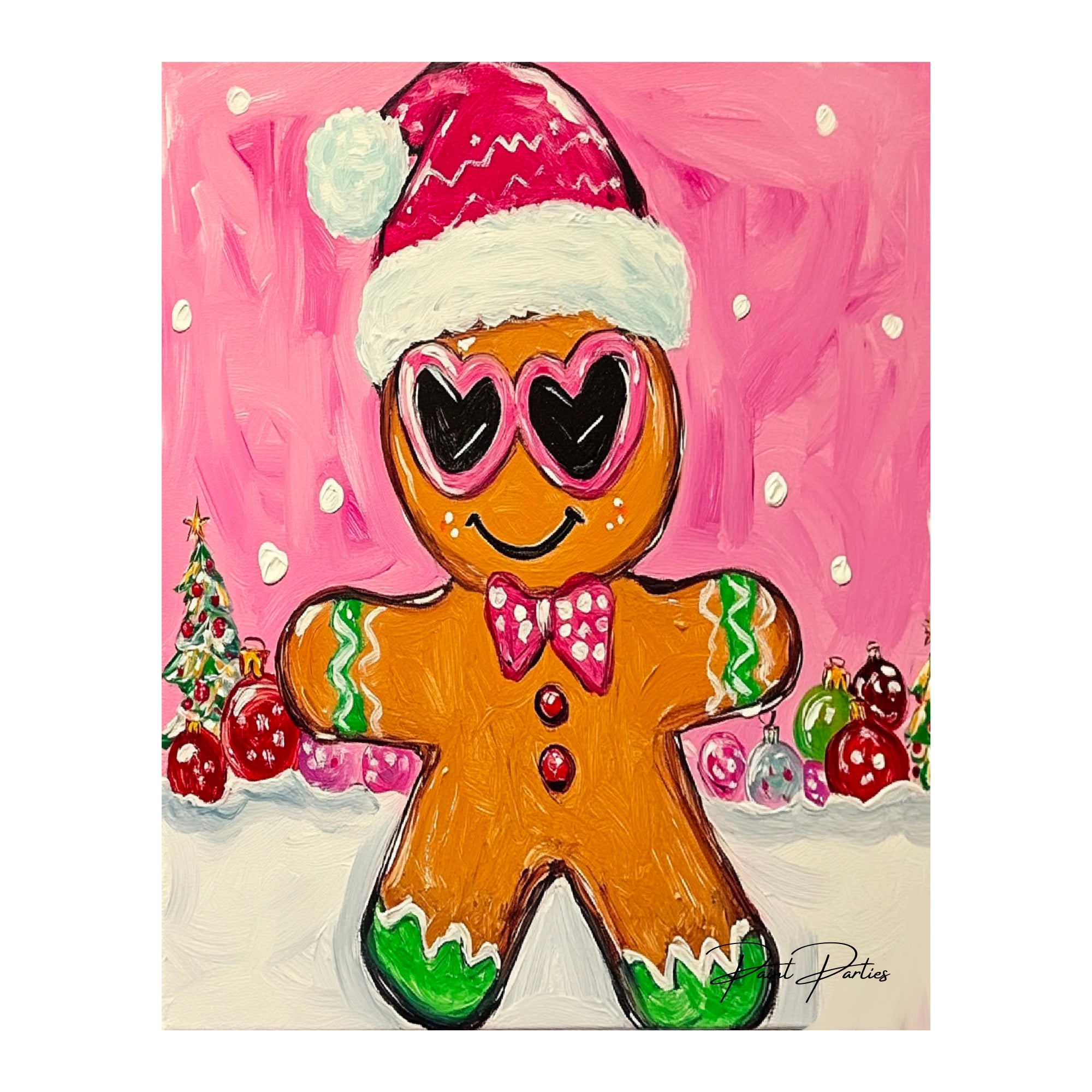 Holiday Gingerbread Man DIY Painting Kit